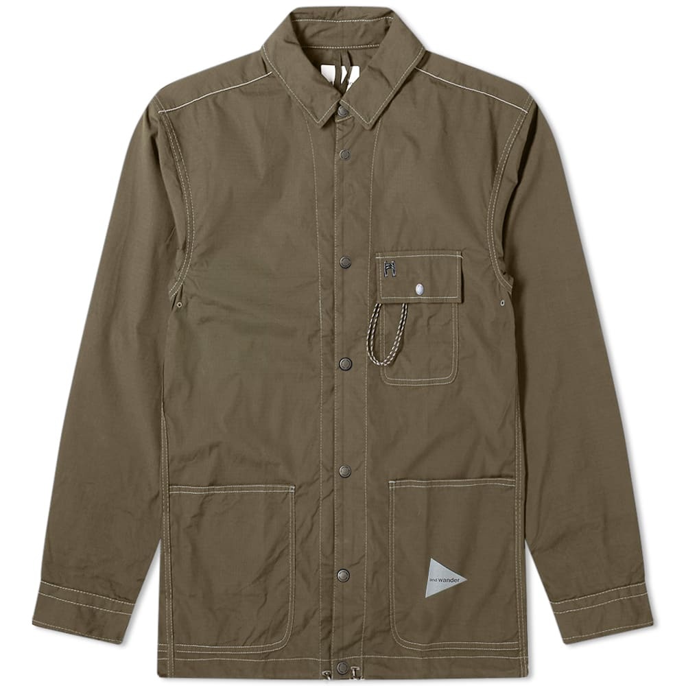 And Wander Drip Rip Shirt Jacket - 1