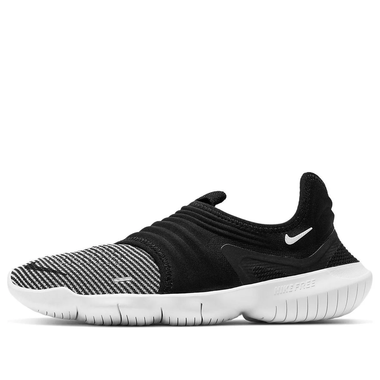 (WMNS) Nike Free RN Flyknit 3.0 Black/Grey AQ5708-005 - 1