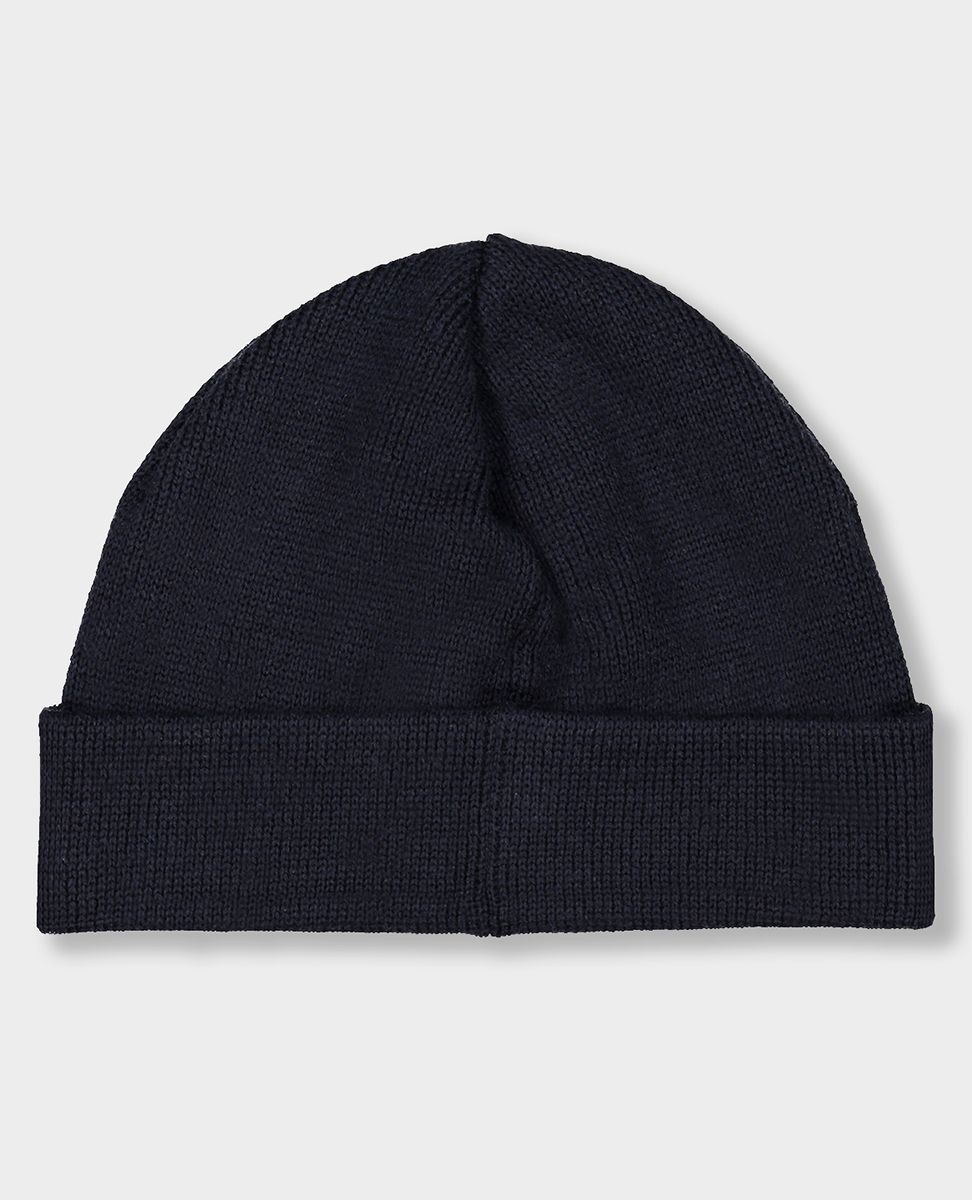 Wool beanie with iconic badge - 1