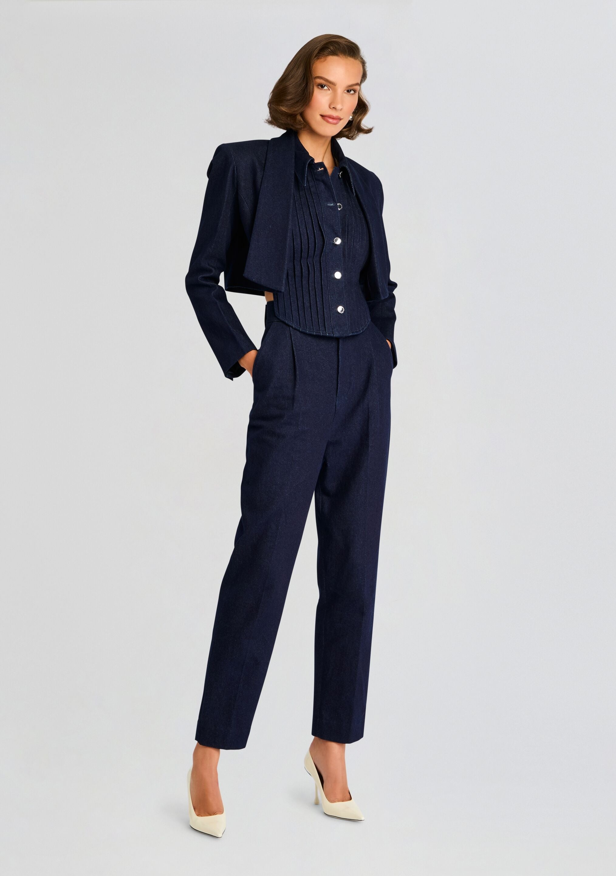 CLARA DENIM BLAZER - 3