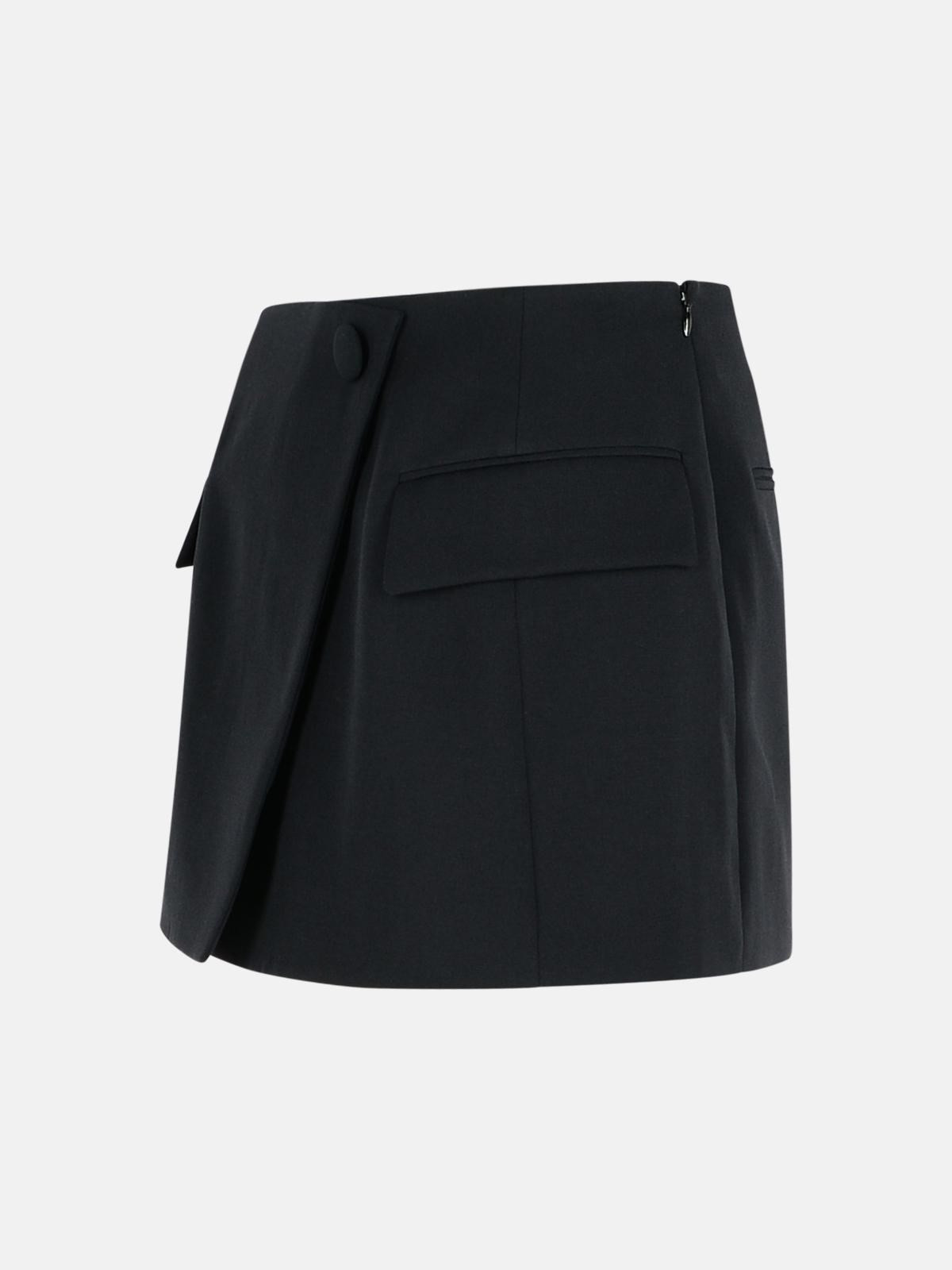 VISCOSE BLEND MINISKIRT - 2