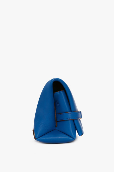 Victoria Beckham Mini Chain Pouch With Long Strap In Sapphire Blue outlook