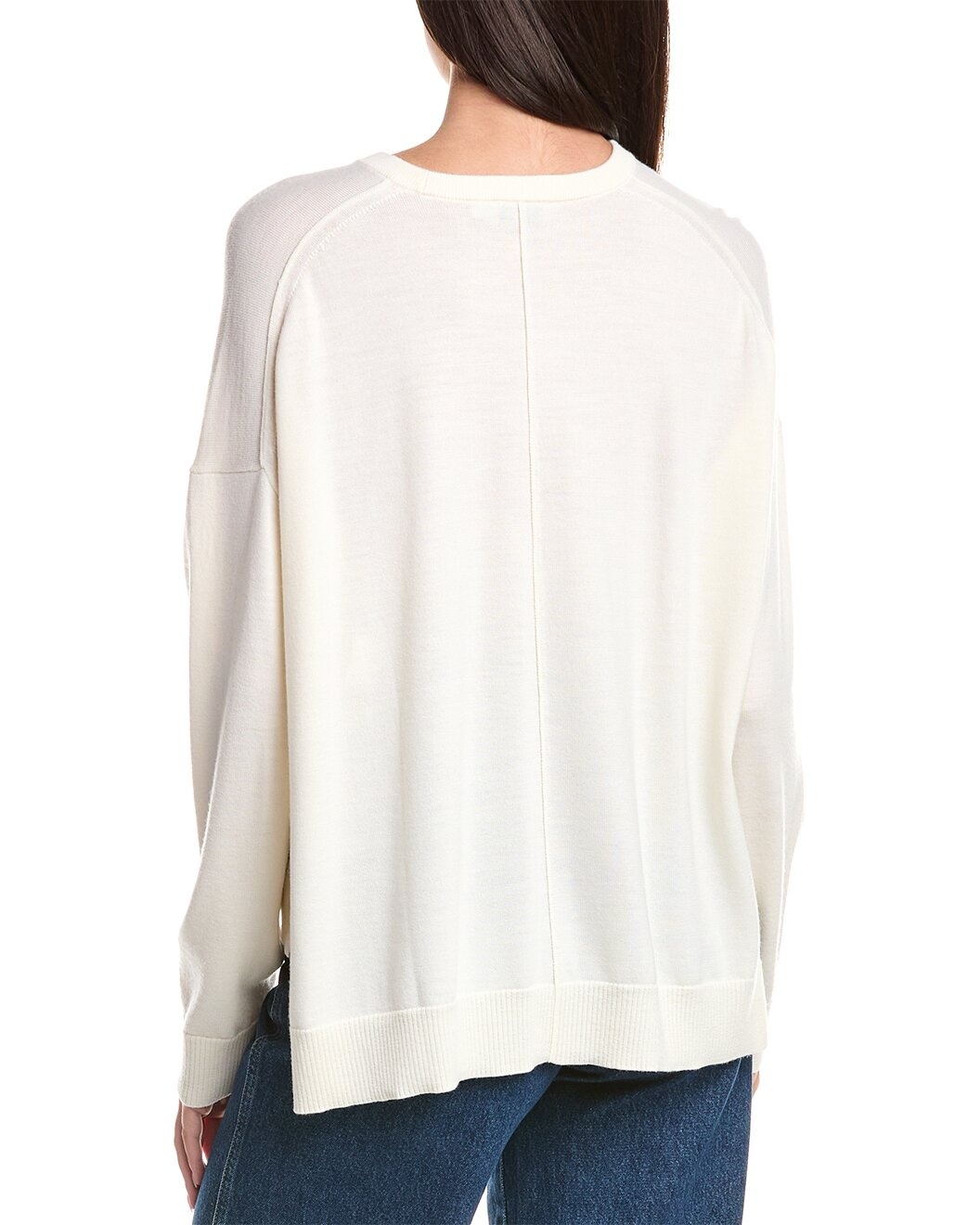 SIMKHAI Oakland Cape Crewneck Wool Sweater - 2