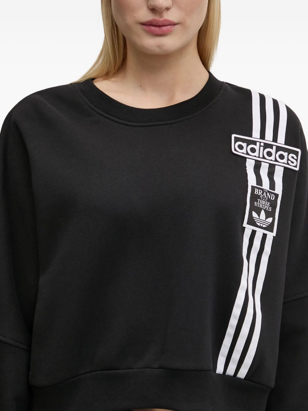 3-stripe cropped sweatshirt - 5