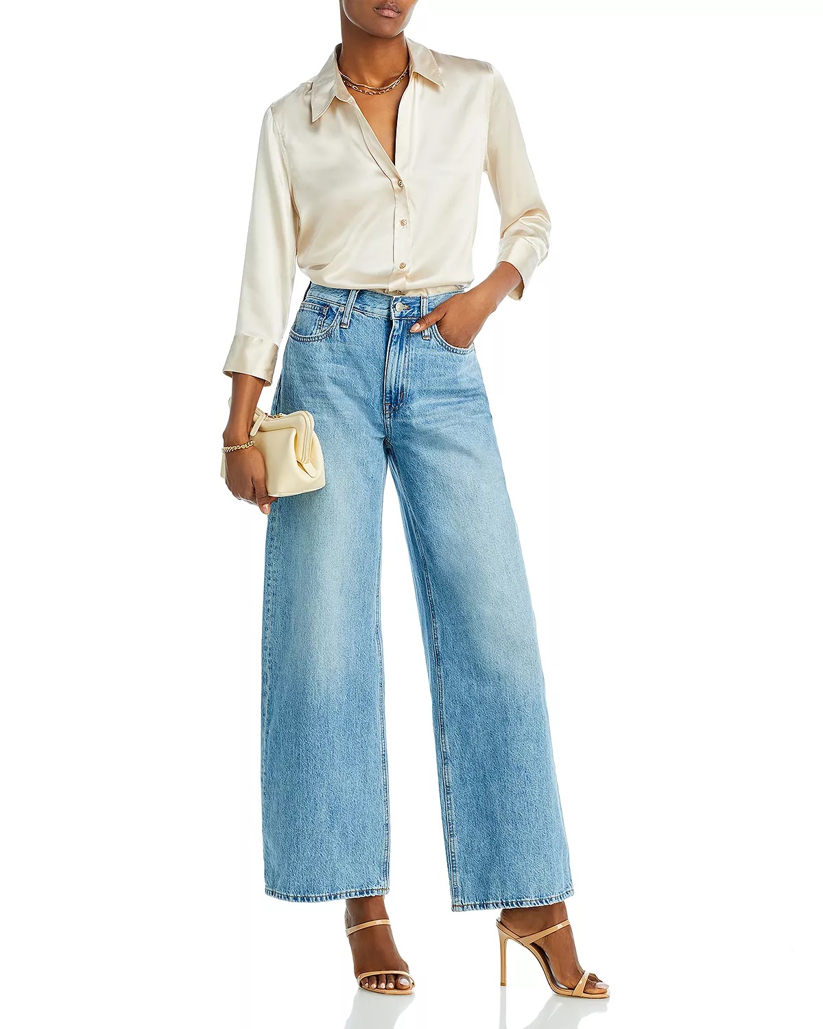 Dani Silk Charmeuse Blouse - 4