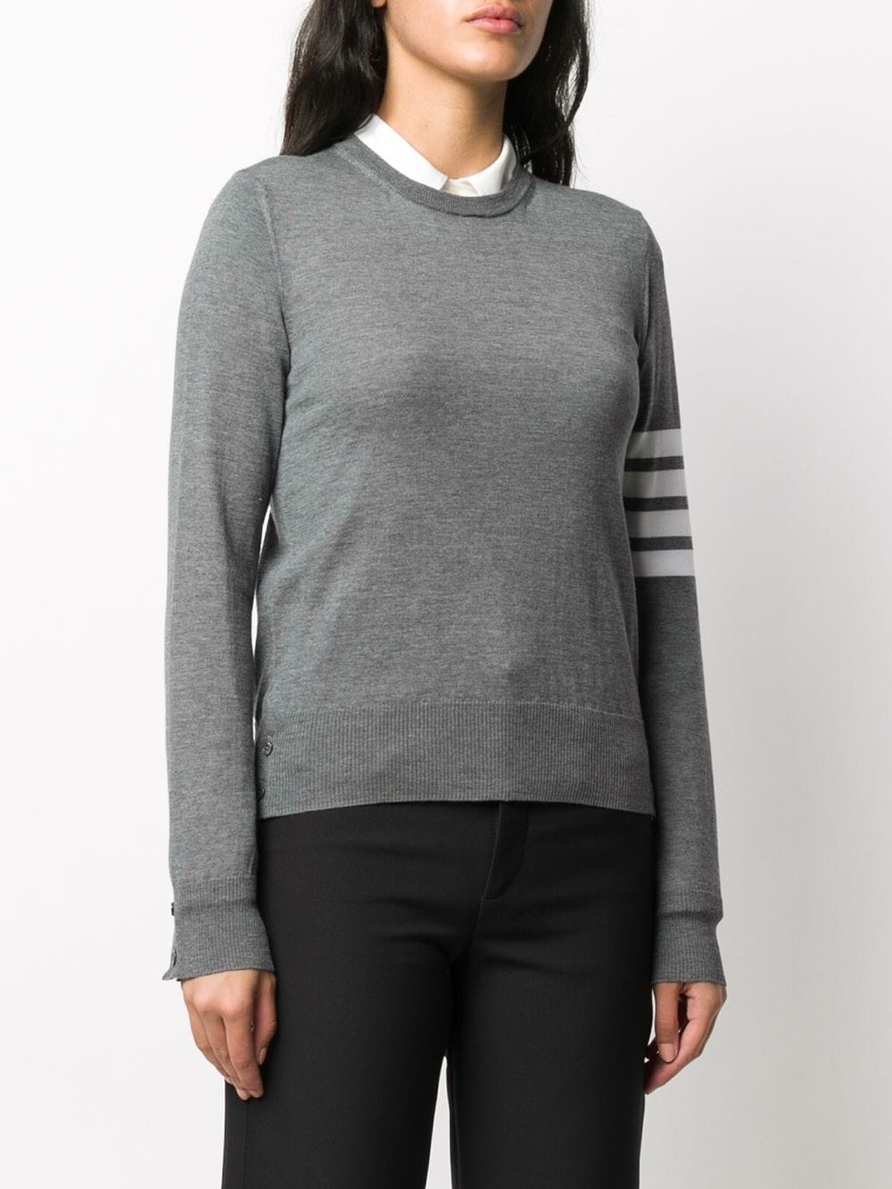 round neck stripe jumper - 3