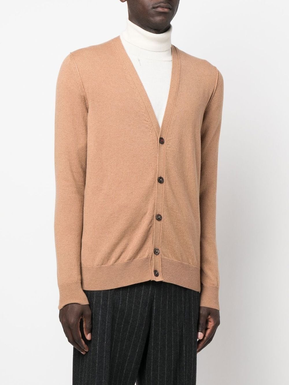 buttoned cashmere-knit cardigan - 4