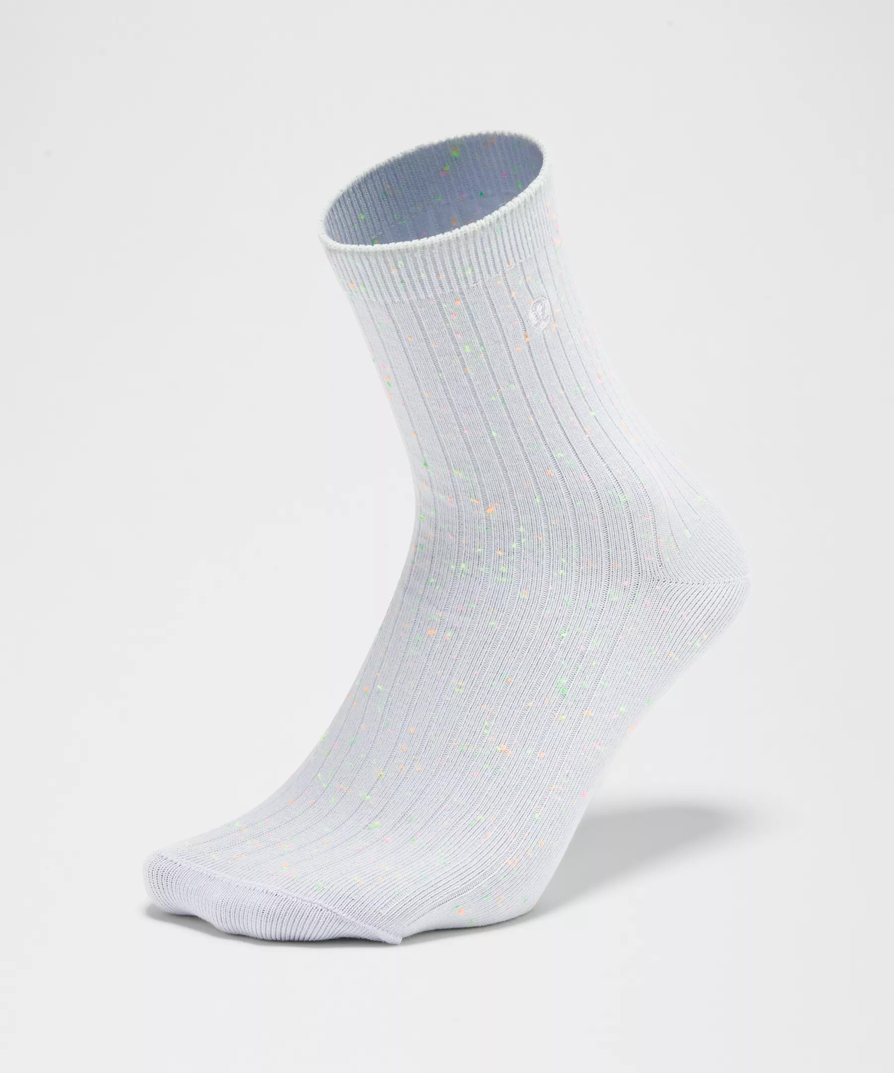 Unisex Neon Speckled Quarter Socks - 3