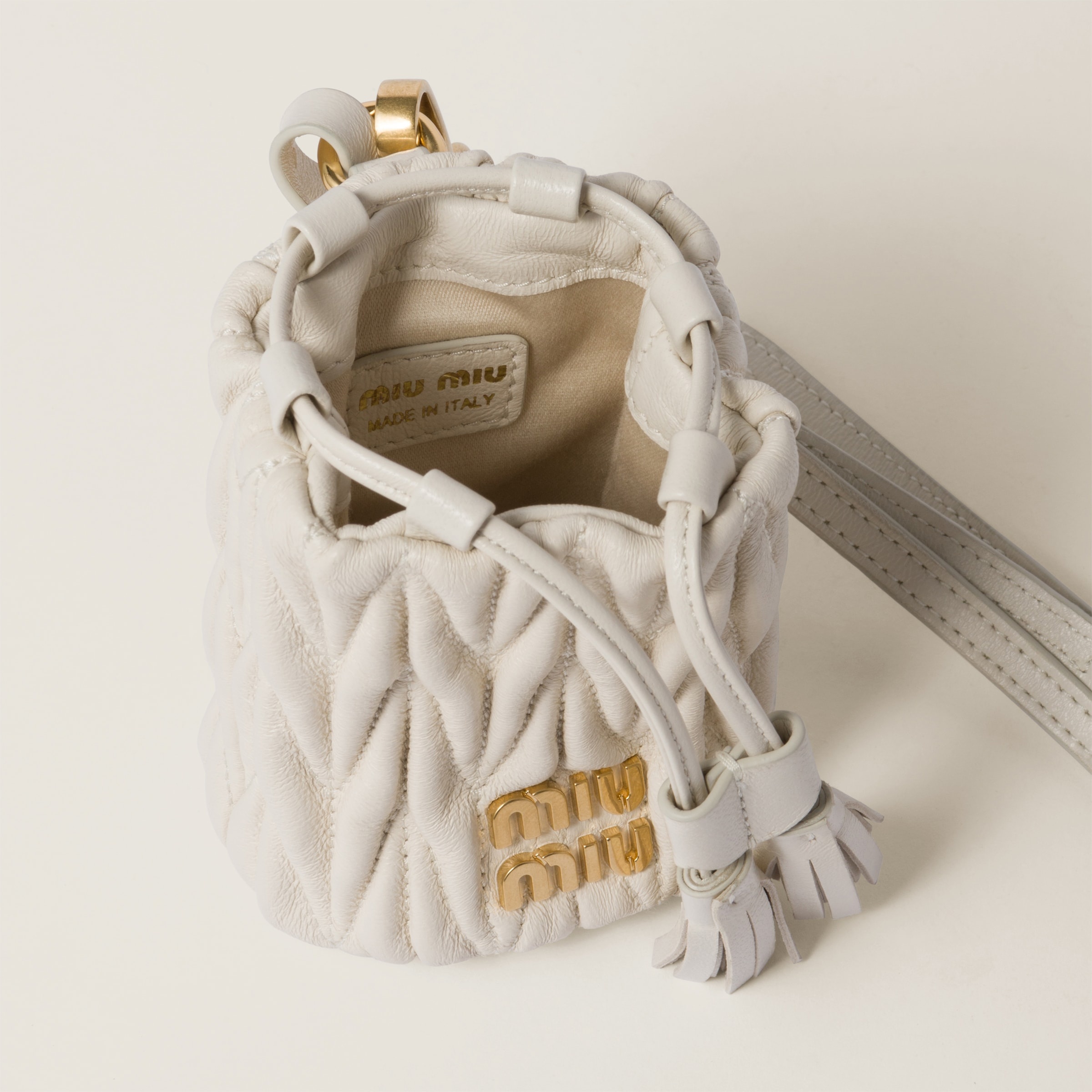 Matelassé nappa leather micro bag - 5