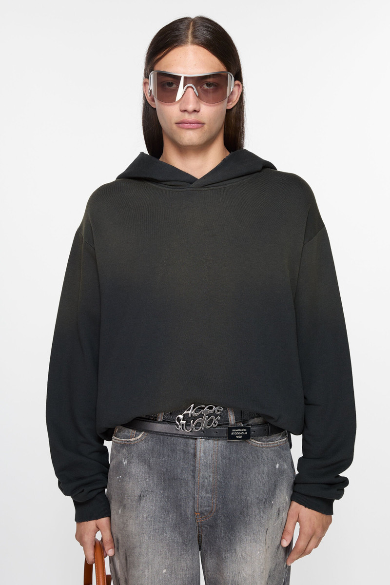Acne Studios Logo hooded sweater - Black outlook