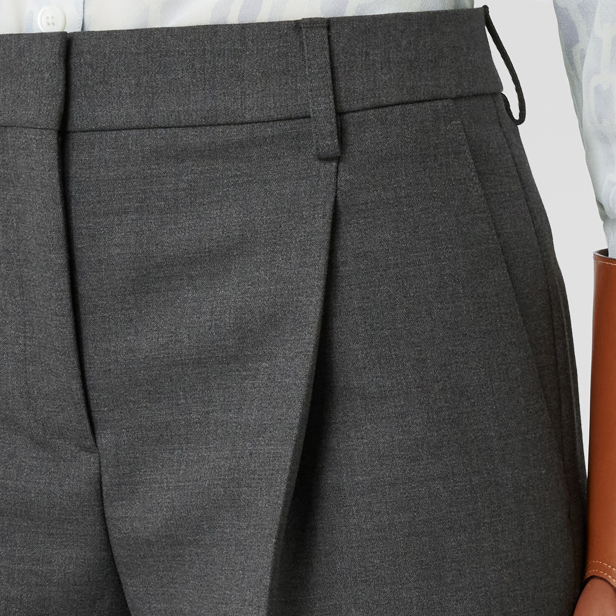 Wool Wide-leg Trousers - 2