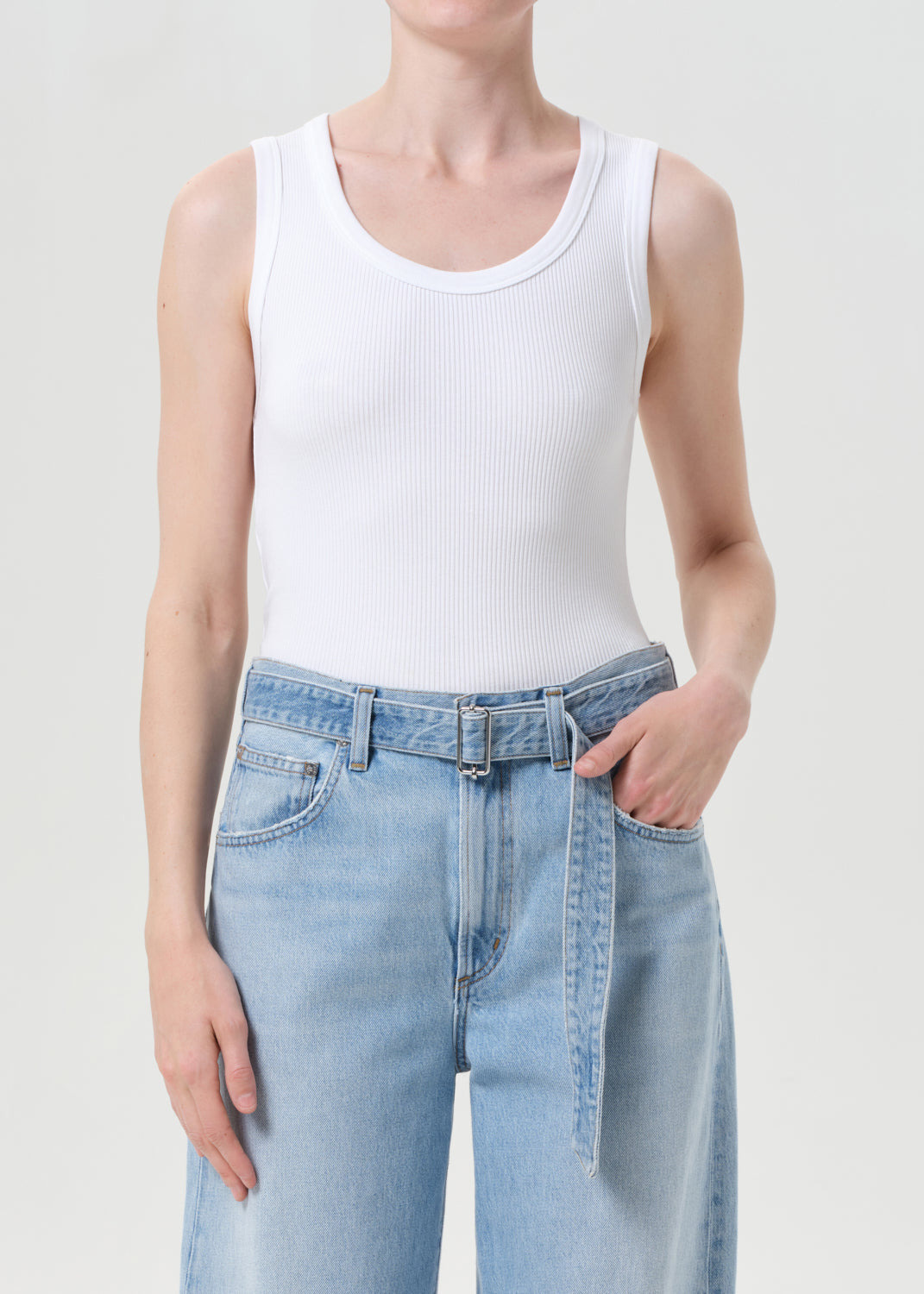 POPPY TANK IN WHITE - 2