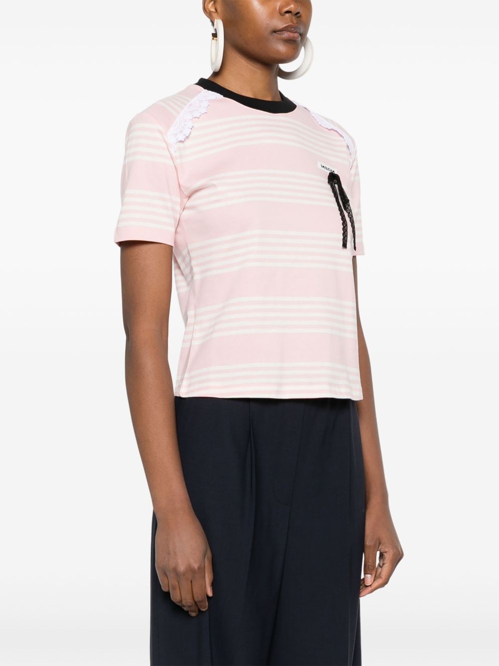 striped T-shirt - 3