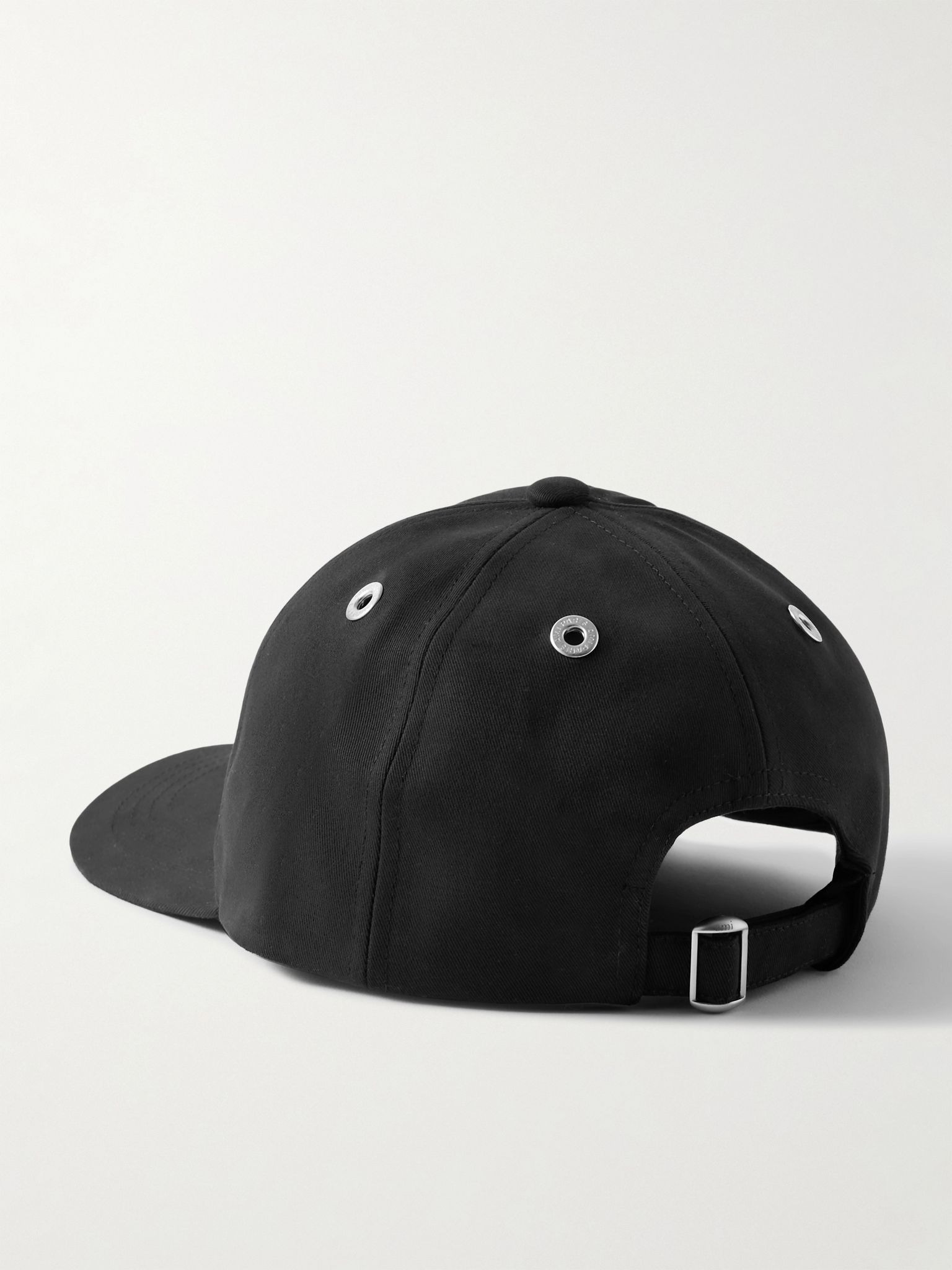 Logo-Embroidered Cotton-Twill Baseball Cap Black - 3