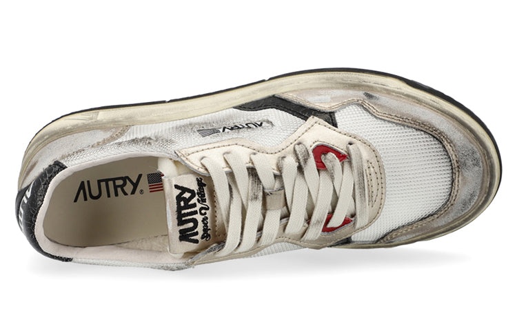 (WMNS) Autry Low Super Vintage Mesh Sneakers 'White Black' AVLW-MS09 - 3