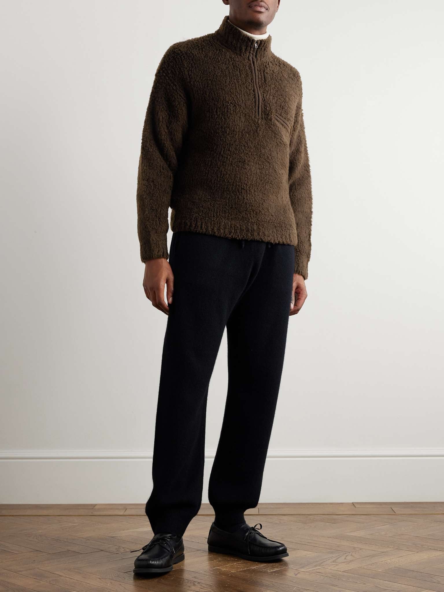 Boa Wool-Blend Bouclé Half-Zip Sweater - 2