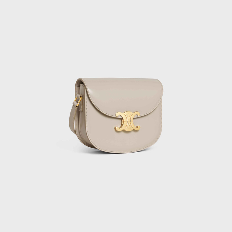 CELINE Teen Besace Triomphe in shiny calfskin outlook