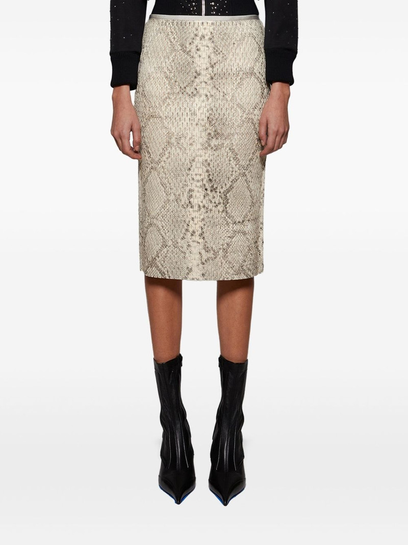 snake-print pencil skirt 3