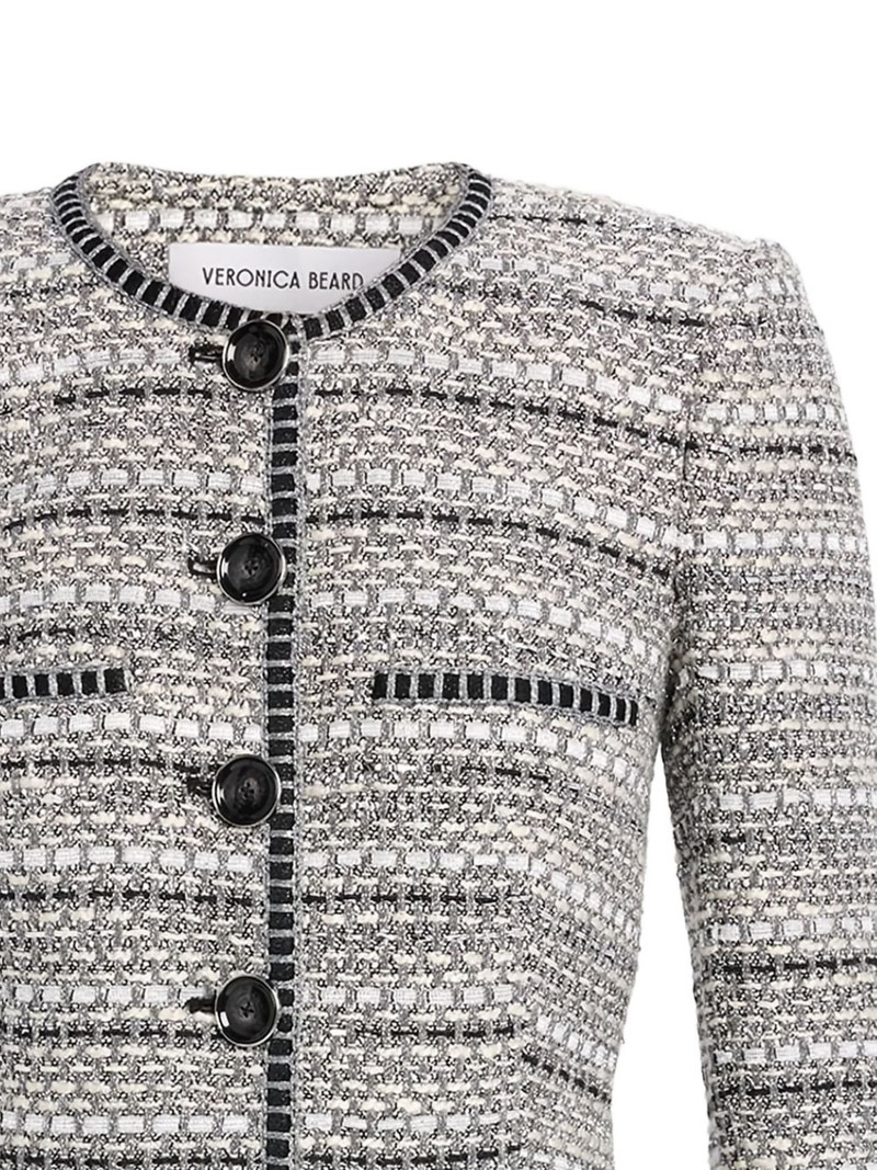 VERONICA BEARD buttoned tweed jacket outlook