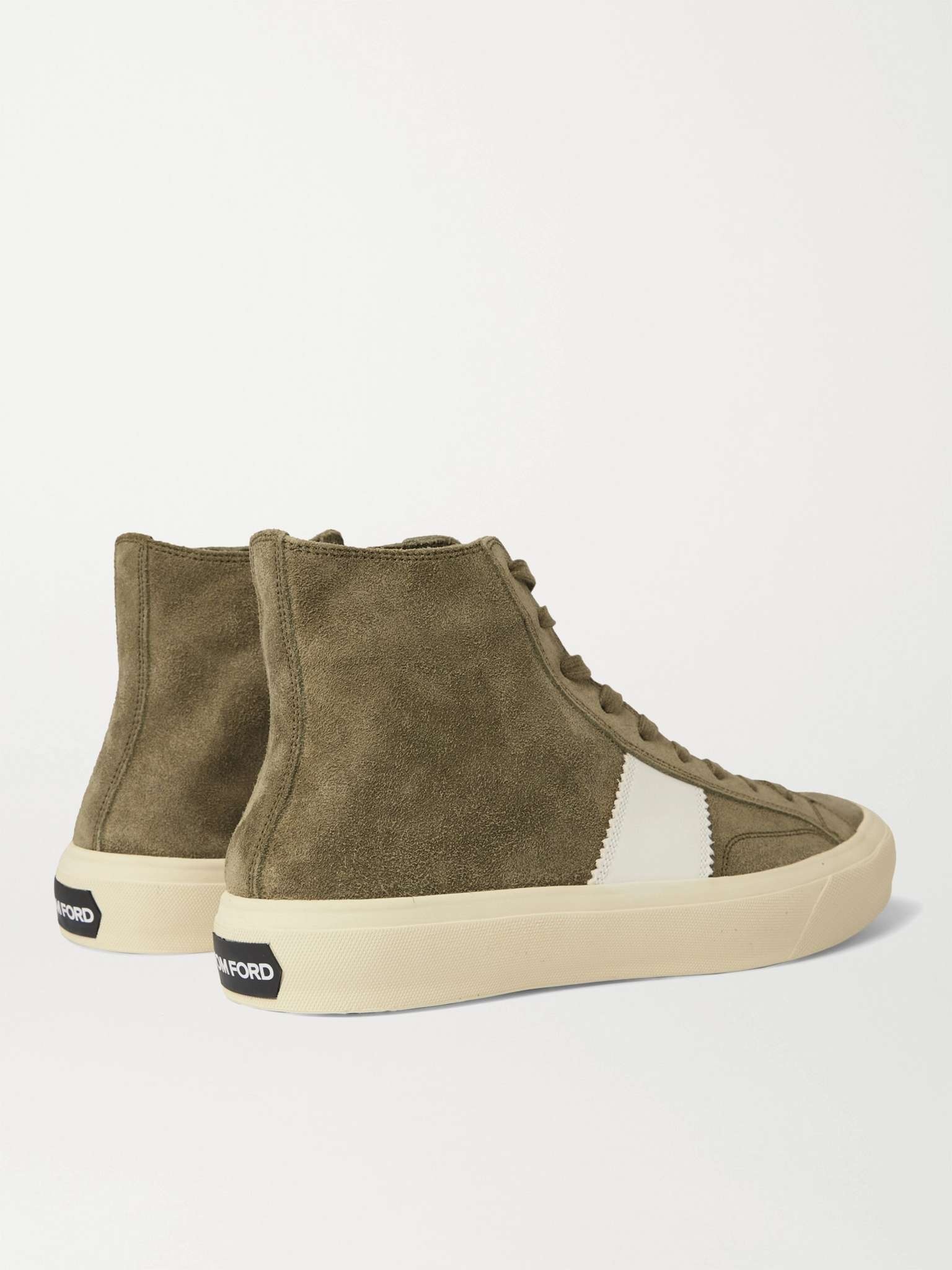 Cambridge Leather-Trimmed Suede High-Top Sneakers - 5