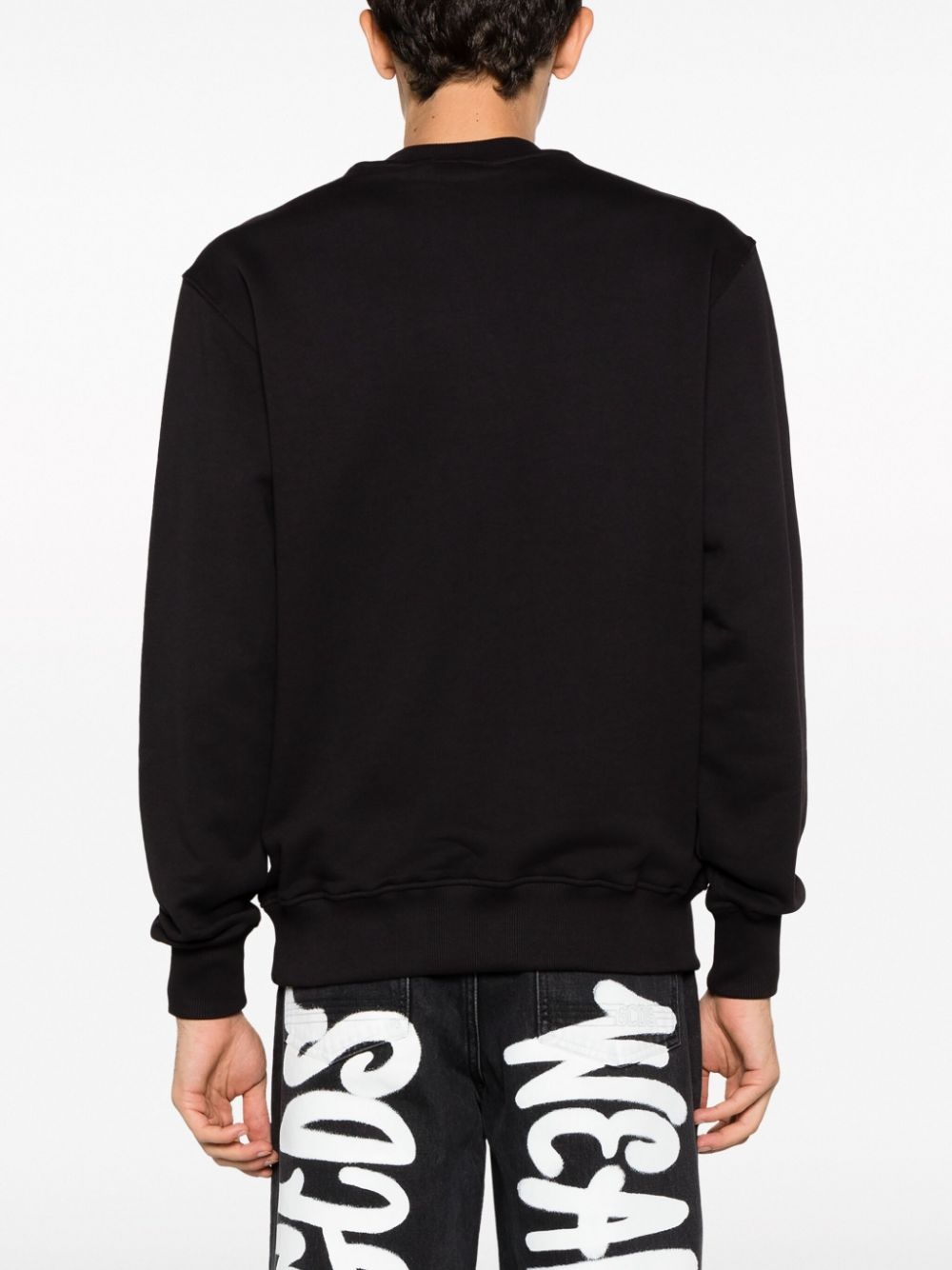 logo-print cotton sweatshirt - 4