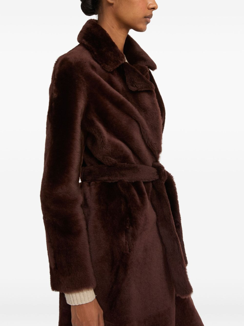 reversible belted coat - 5
