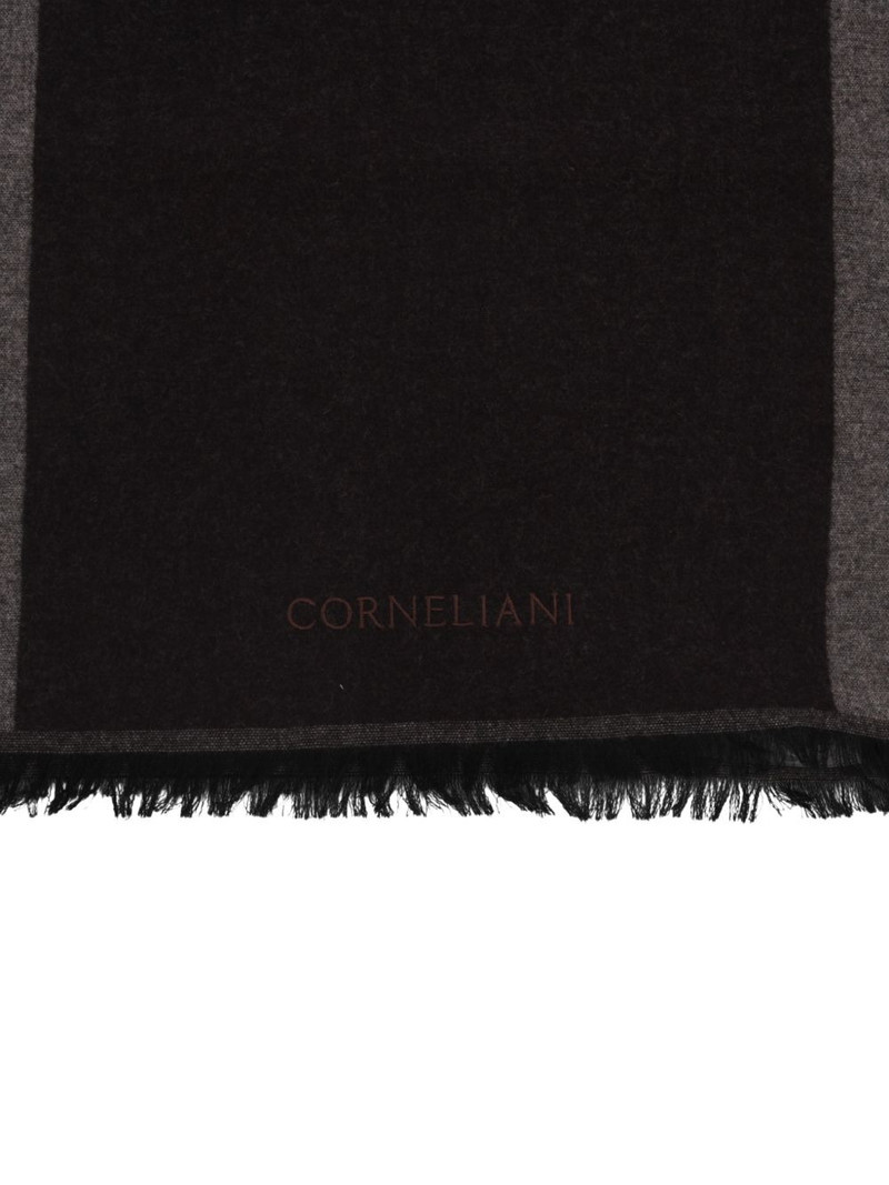 CORNELIANI striped cashmere scarf outlook