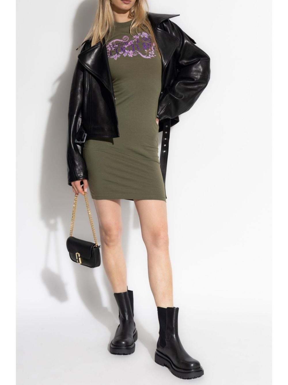 logo-print T-shirt dress - 2