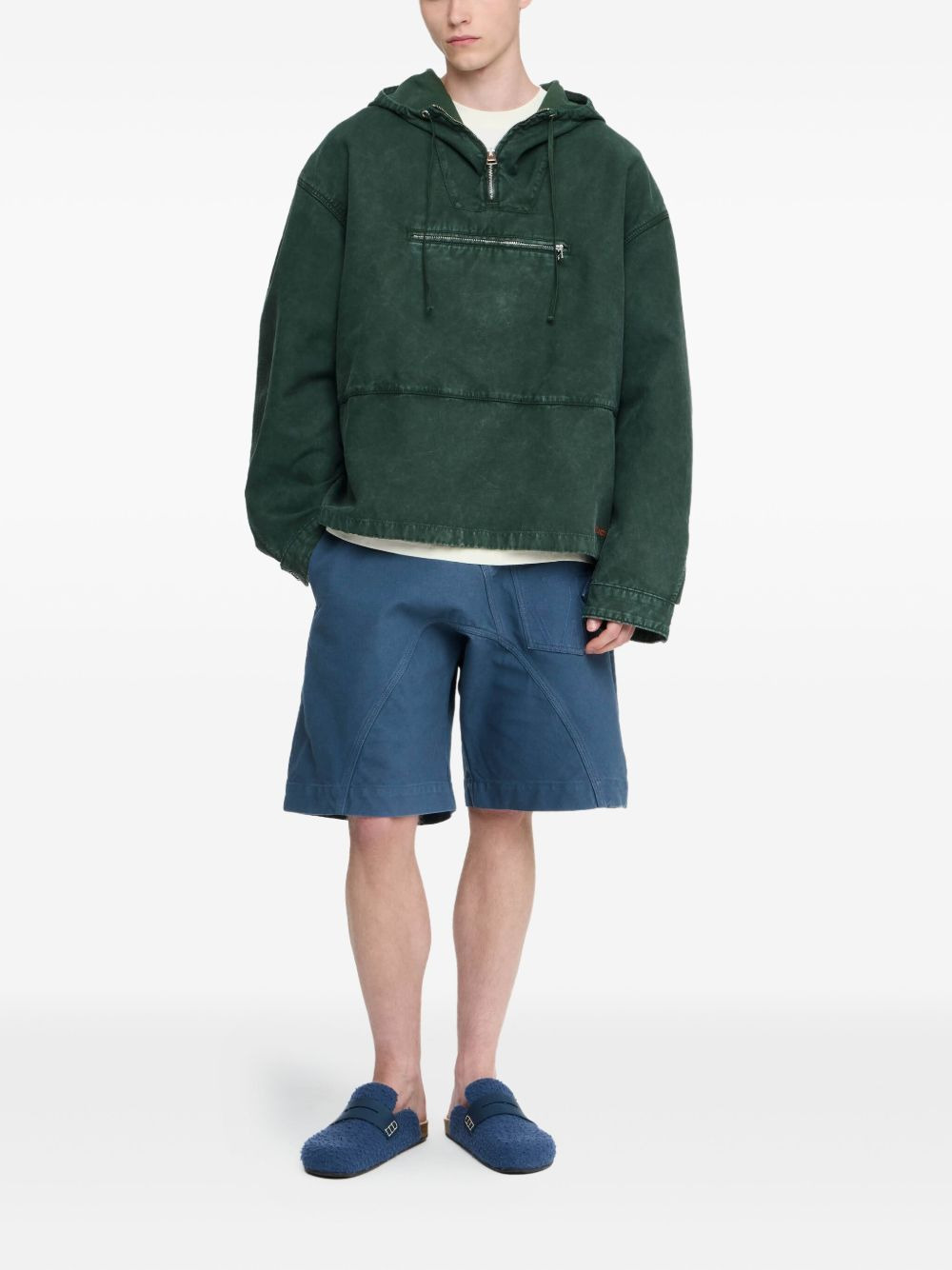 drawstring hooded jacket - 2