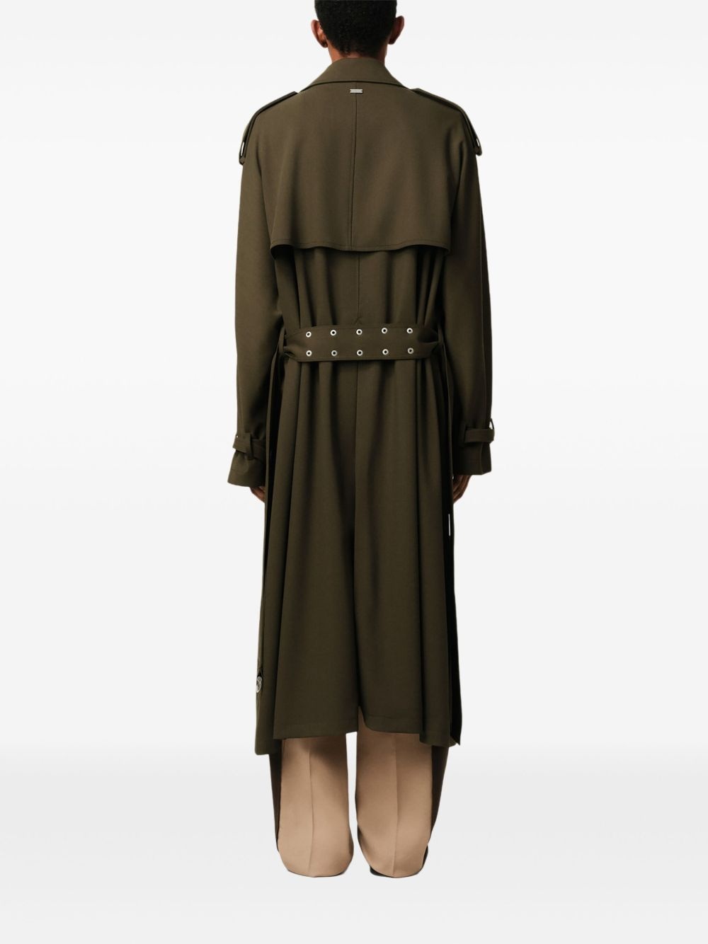 double breasted trench coat - 4