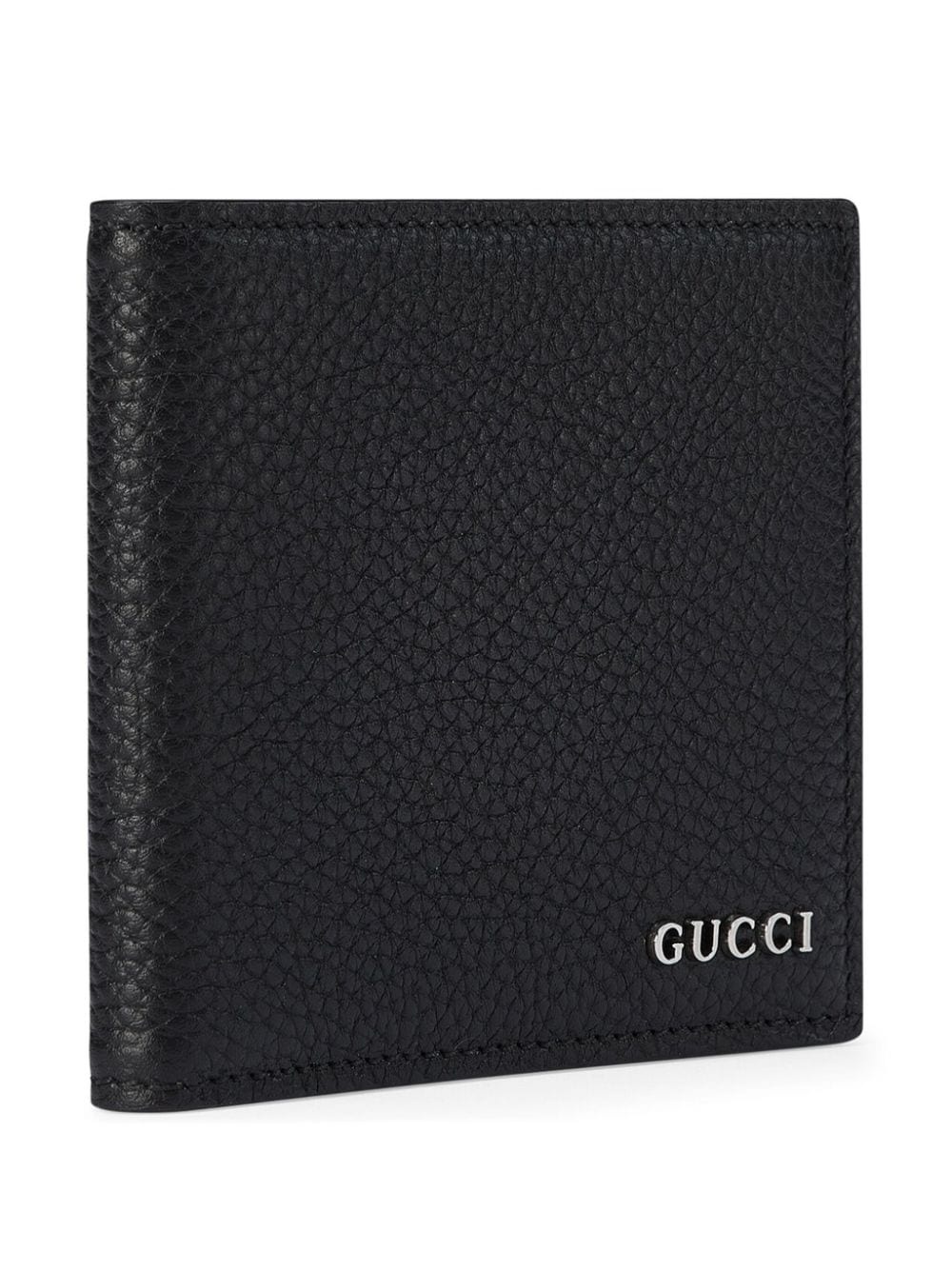 logo-lettering leather wallet - 4