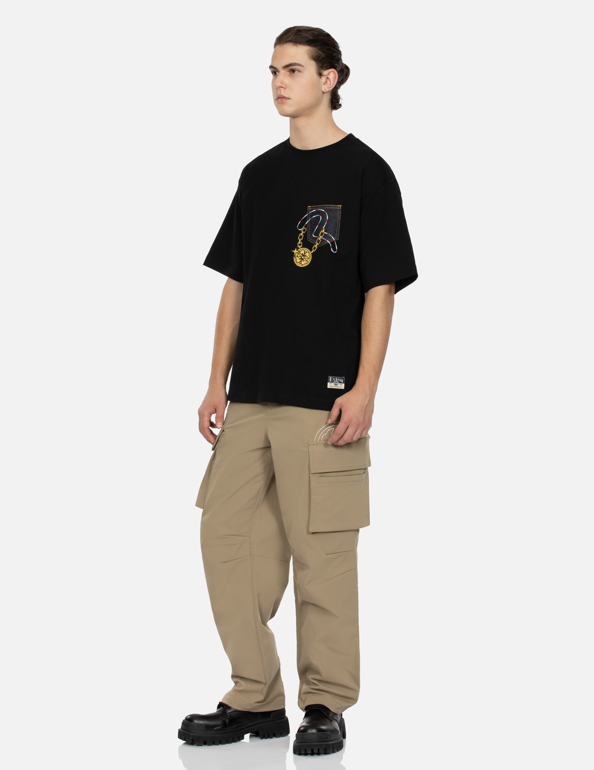 LUCKY SLOT MACHINE DAICOCK PRINT RELAX FIT T-SHIRT - 2
