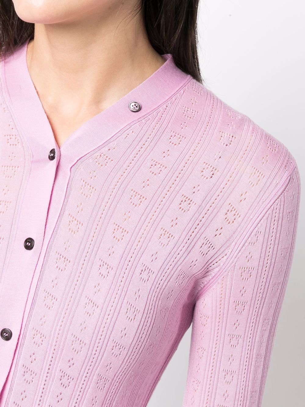 Gancini knitted cardigan - 5