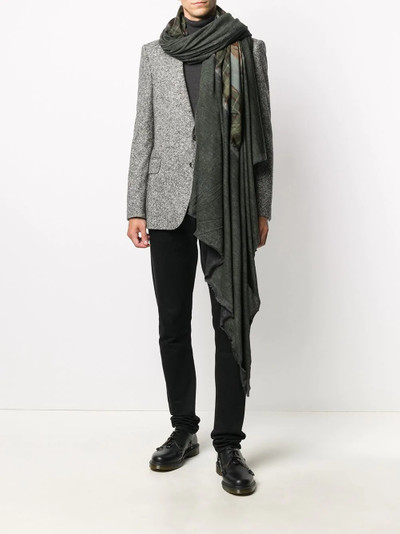 Avant Toi raw-edge oversized scarf outlook