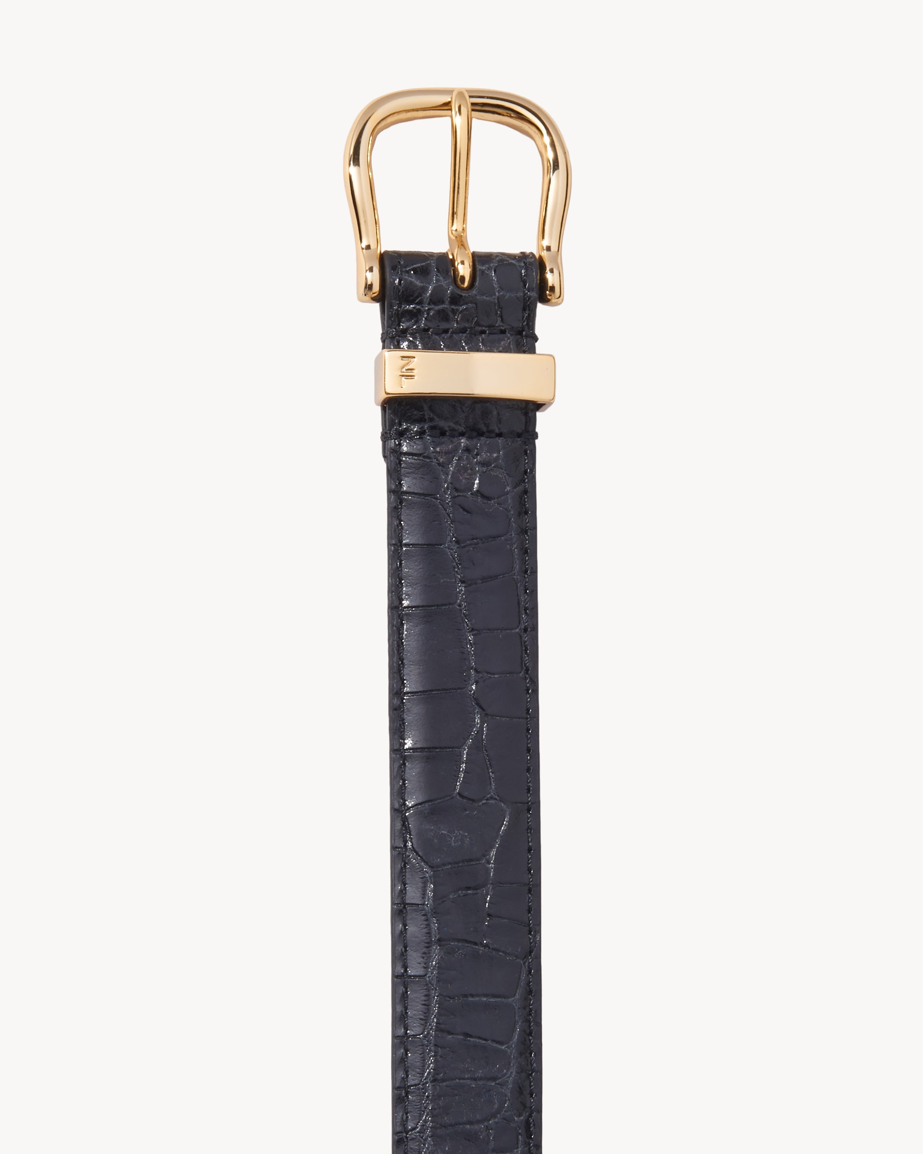 LOUISE BELT - CROC EMBOSSED CALFSKIN - 3