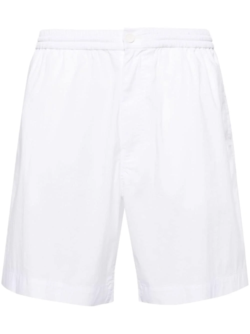 elasticated-waist poplin shorts - 1