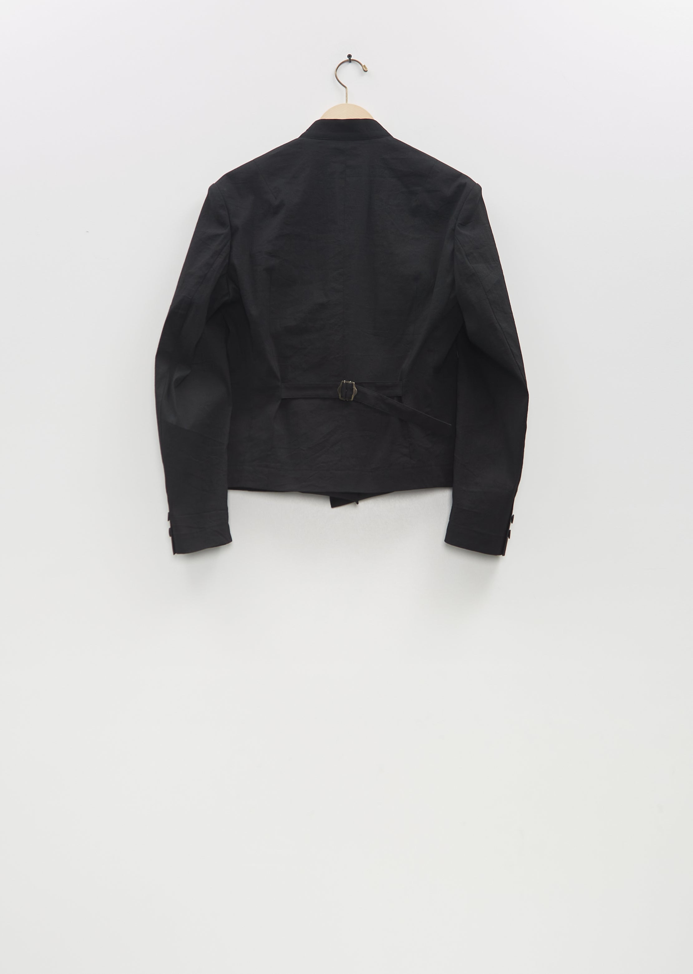 Washi Paper Ensemble U Jacket — Black - 6