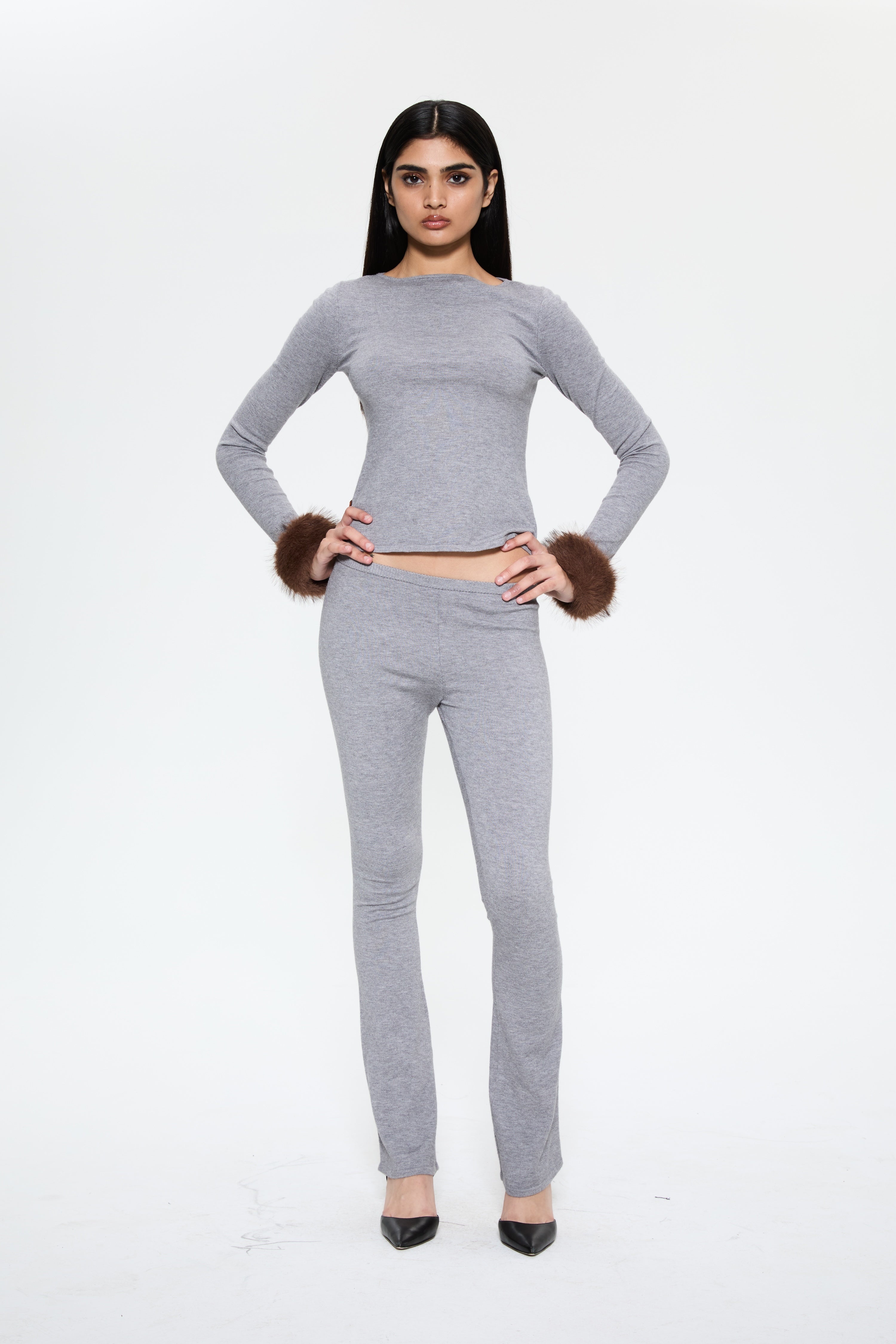 ALIA PANT - HEATHER GREY - 2