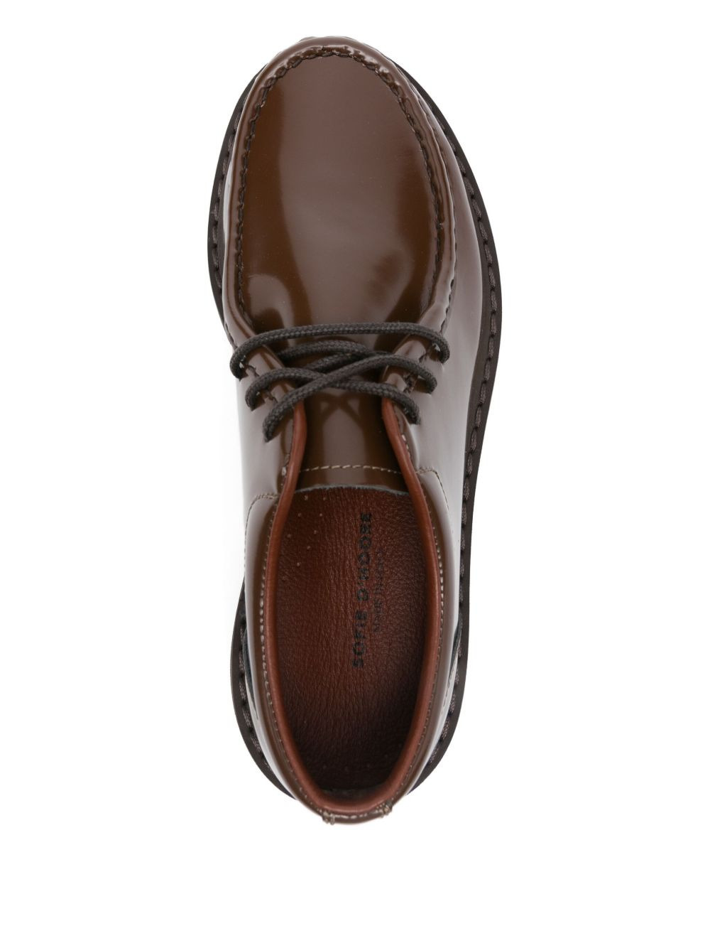 leather derby shoes - 4