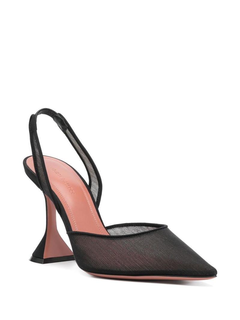 Amina Muaddi 95mm Holli slingback pumps outlook