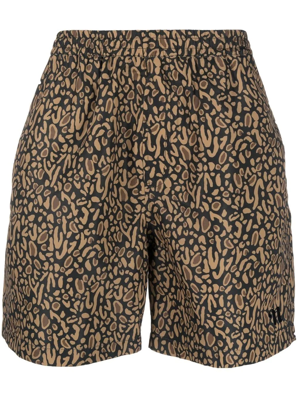 leopard-print swimming shorts - 1