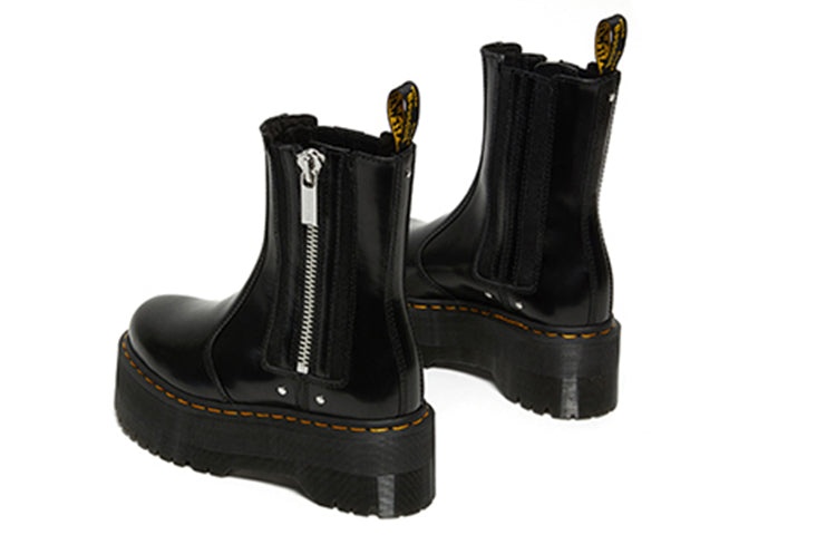 (WMNS) Dr. Martens 2976 Max Leather Platform Chelsea Boots 'Black' 26903001 - 5