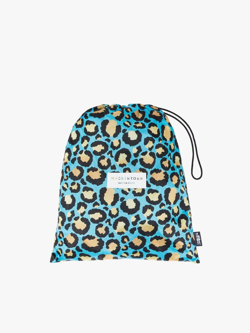 TEEMING LEOPARD PRINT NYLON PACKABLE COACH JACKET 7