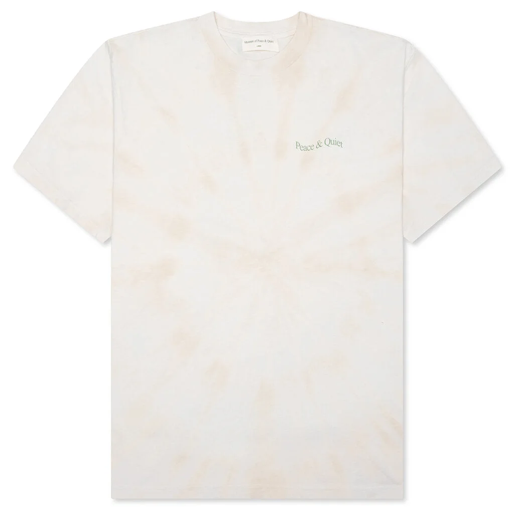 WORDMARK TIE DYE T-SHIRT - BONE - 1
