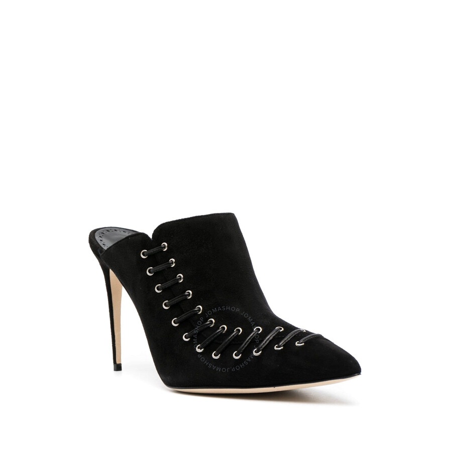 Manolo Blahnik Black Suede Dobre 105 Heeled Mules - 2