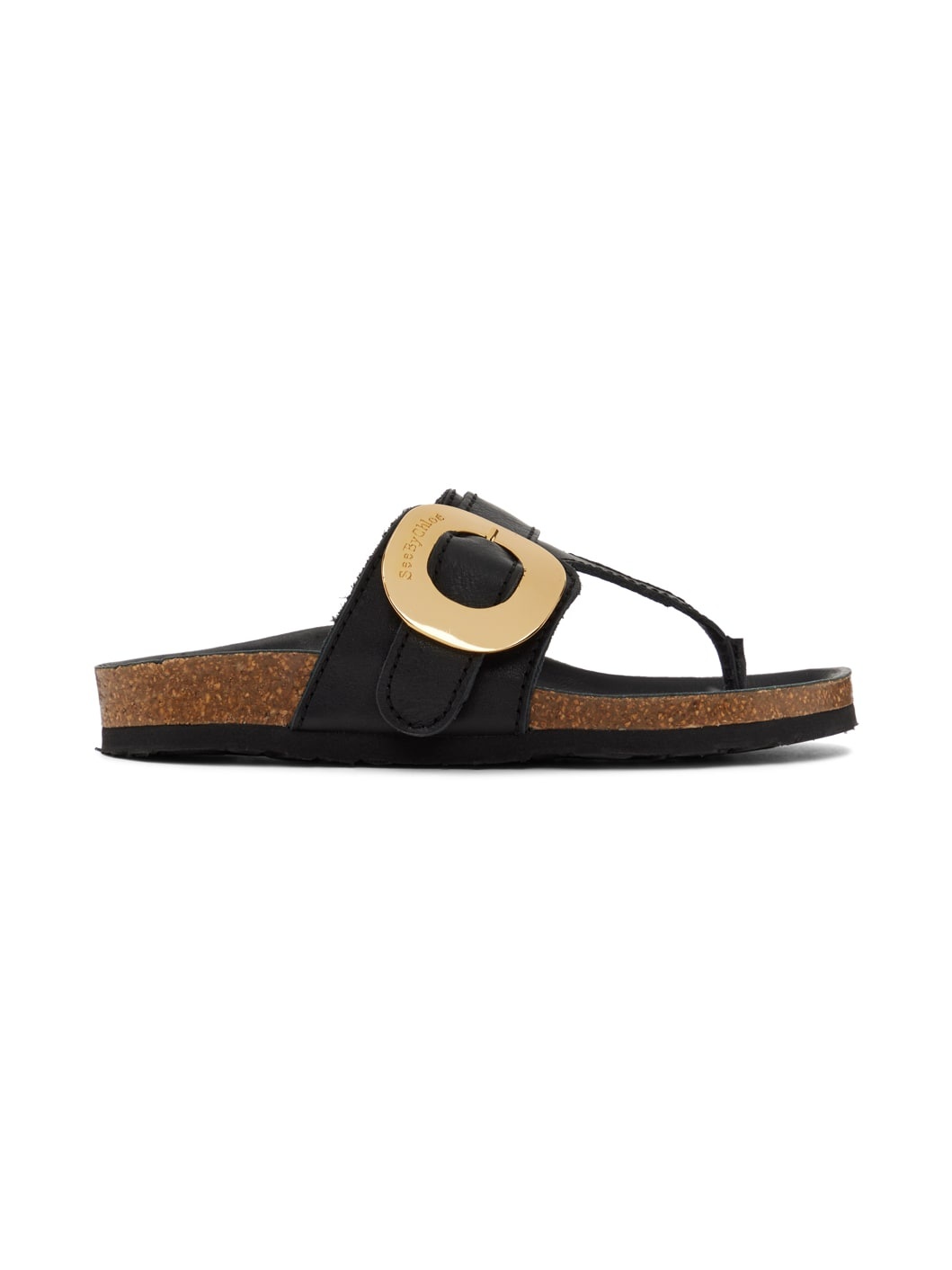 Black Chany Fussbett Thong Sandals - 1