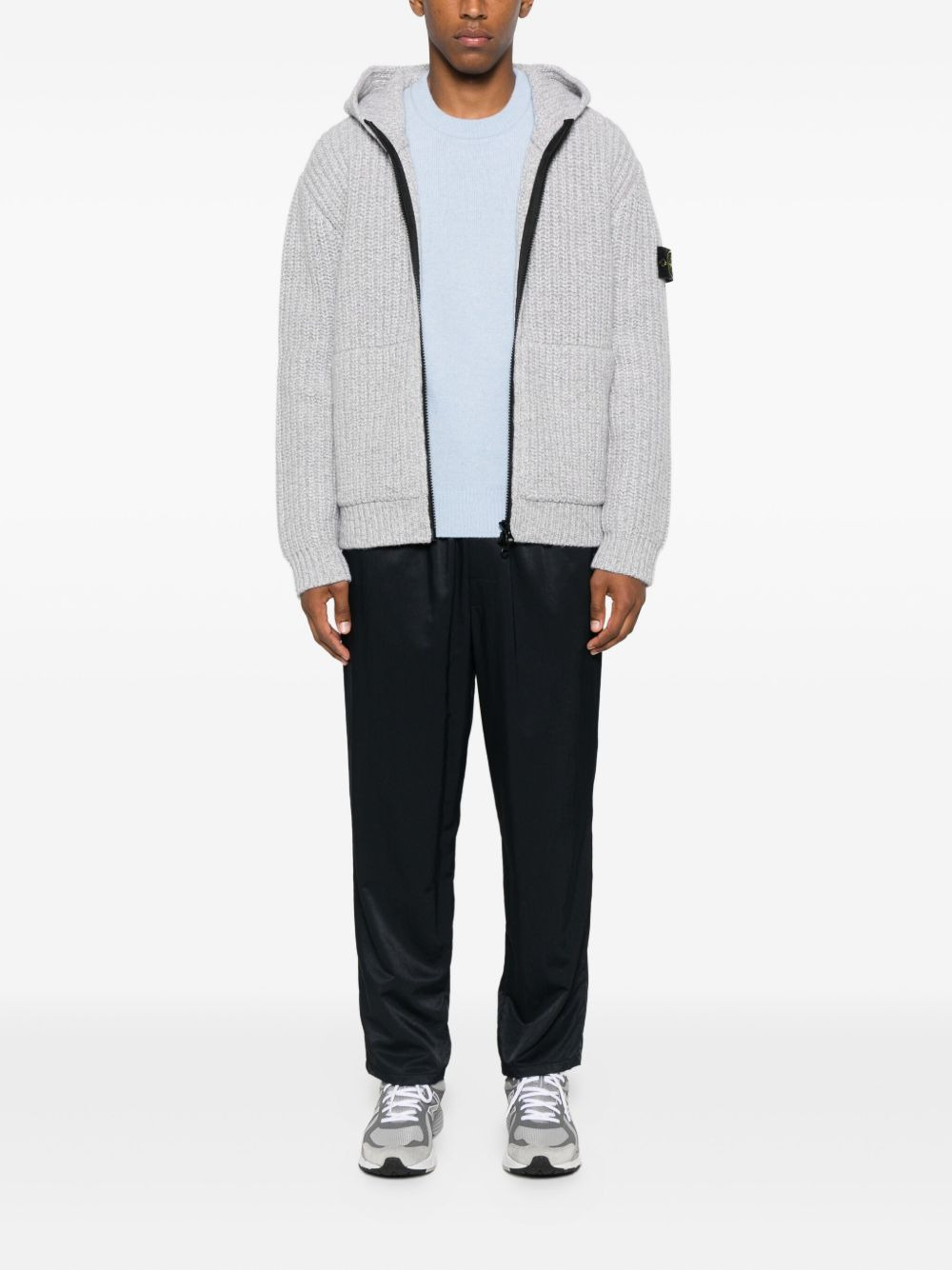 fisherman's-knit cardigan - 2