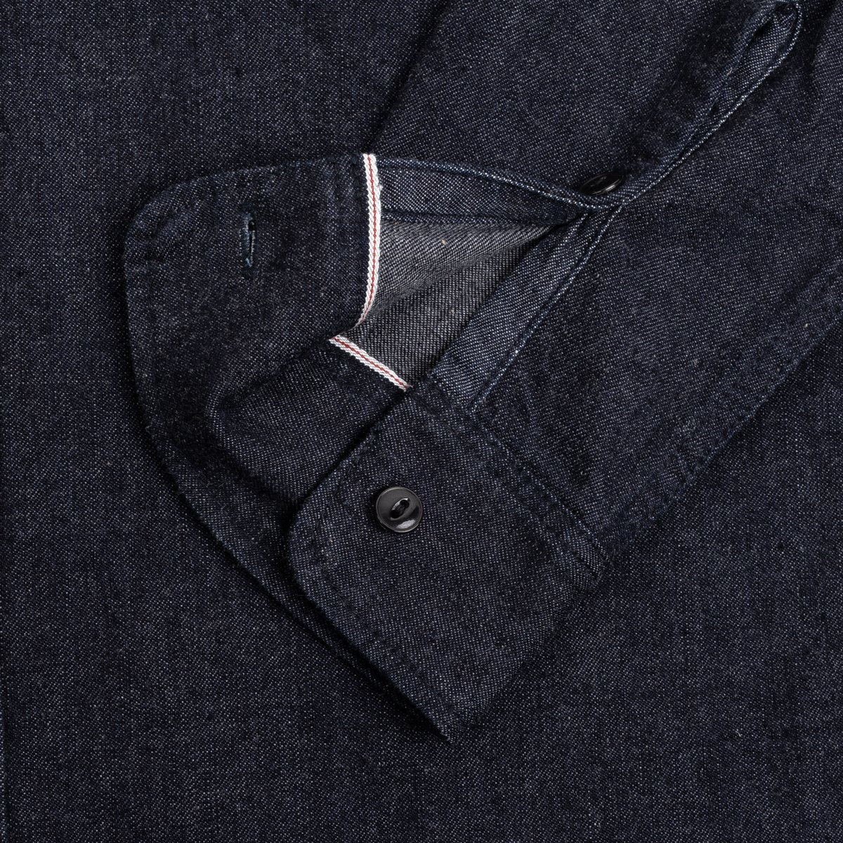 IHSH-351-IND 10oz Selvedge Denim Work Shirt - Indigo - 12