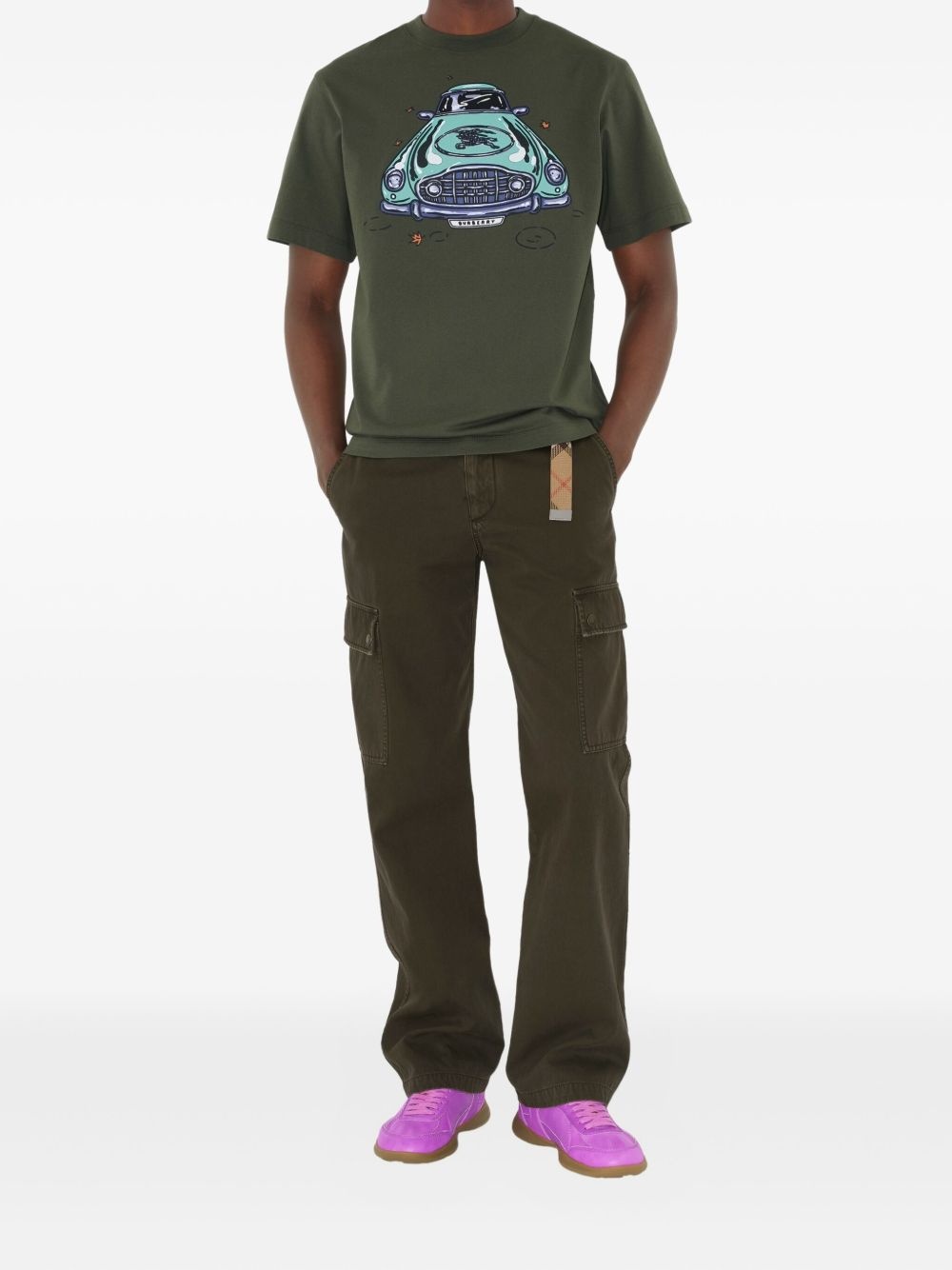 car-print cotton t-shirt - 2