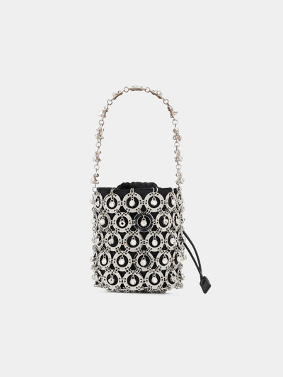 Paco Rabanne SMALL SILVER BUCKET BAG WITH BEADS outlook